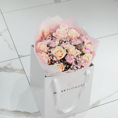 The Dreamier The Better flower bouquet side view Daily Flowers