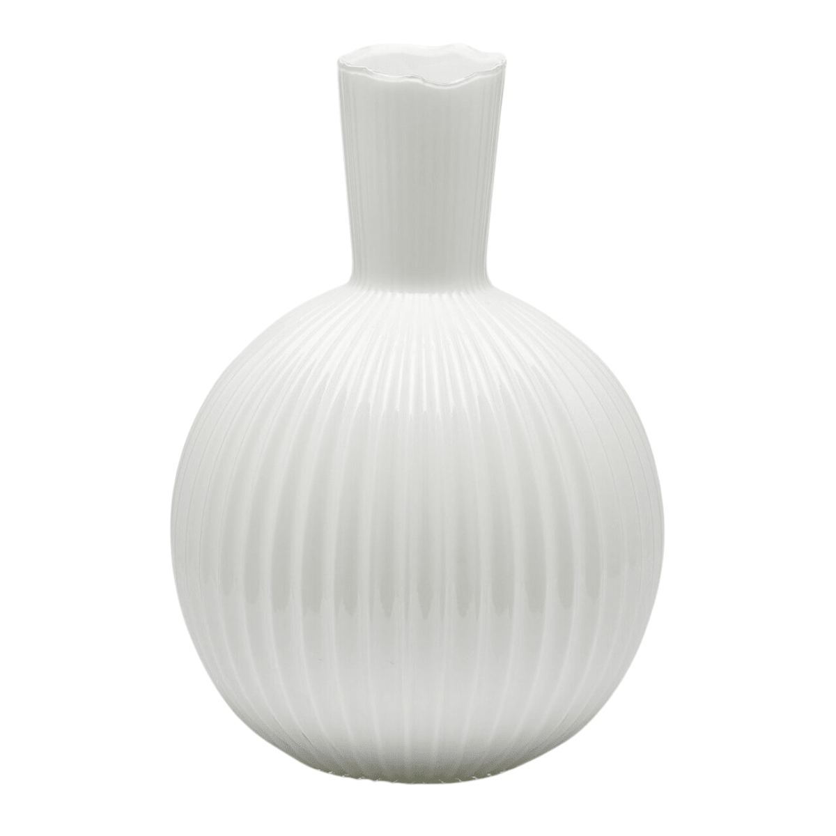 White Ampolla flower vase