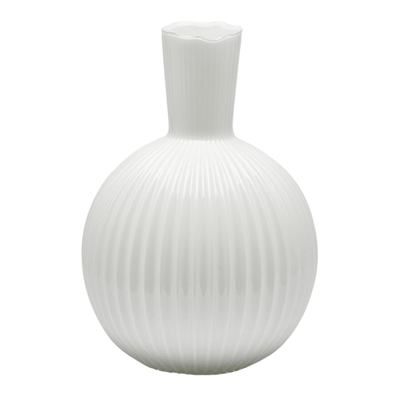 White Ampolla flower vase