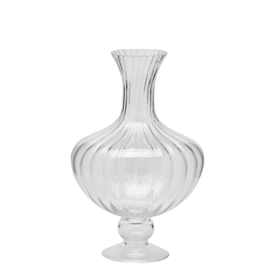 Clear Anfora flower vase