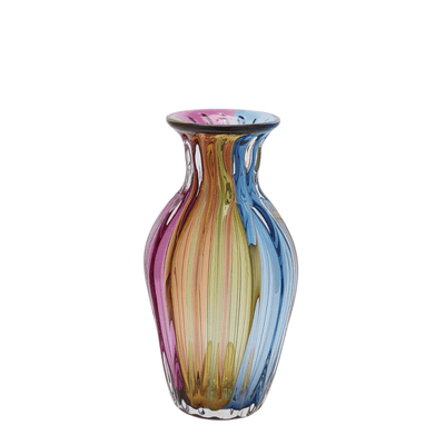 Rainbow Anfora flower vase detail
