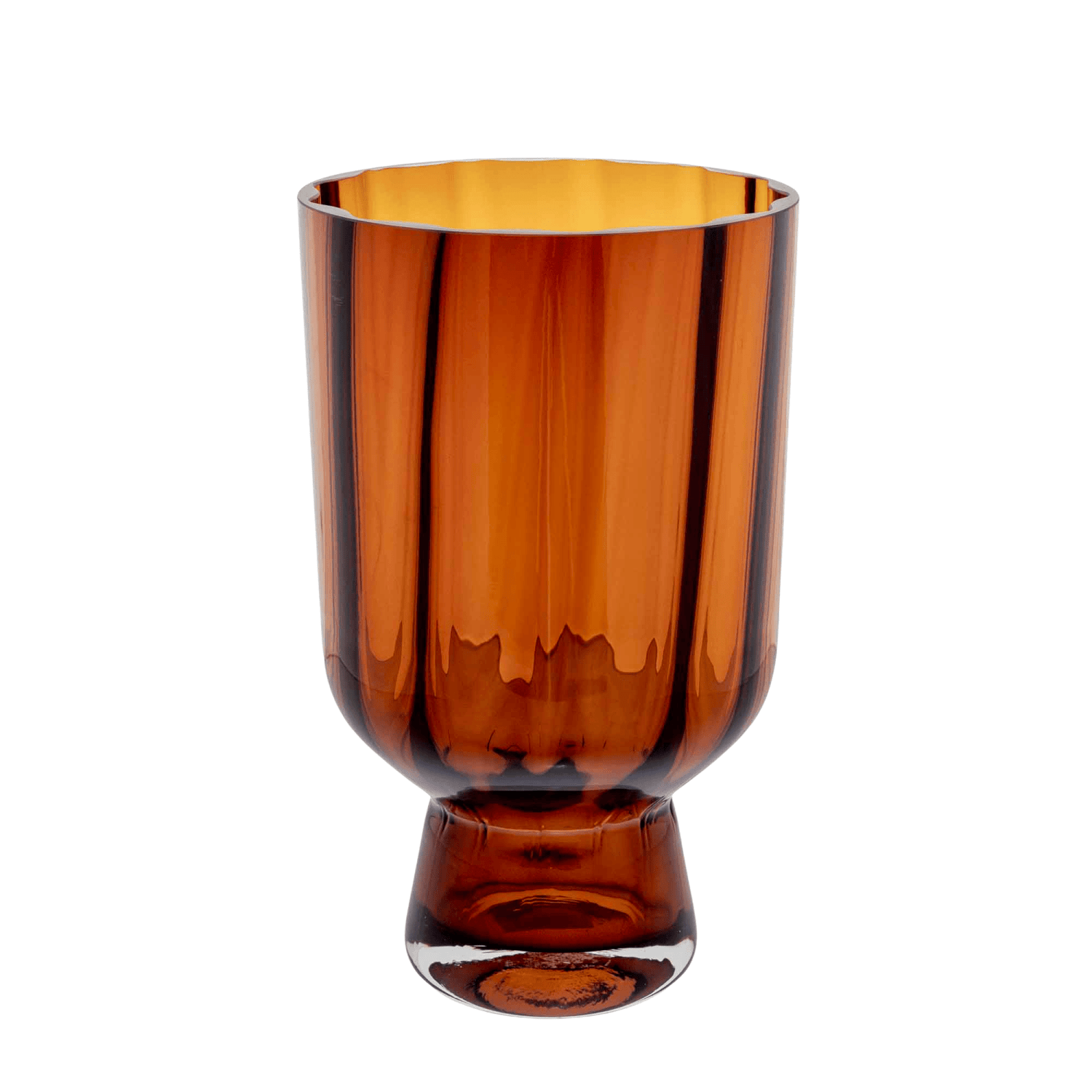 Vase Bliss, Brown, glass vase by Daily Flowers