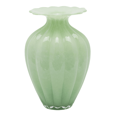 Blossom flower vase blue
