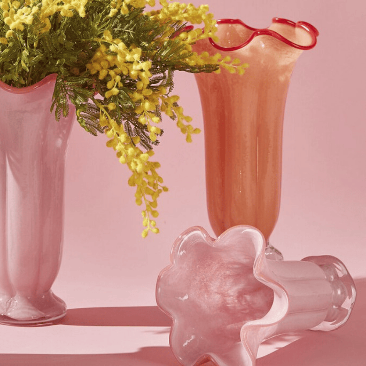 Campanula flower vase angle