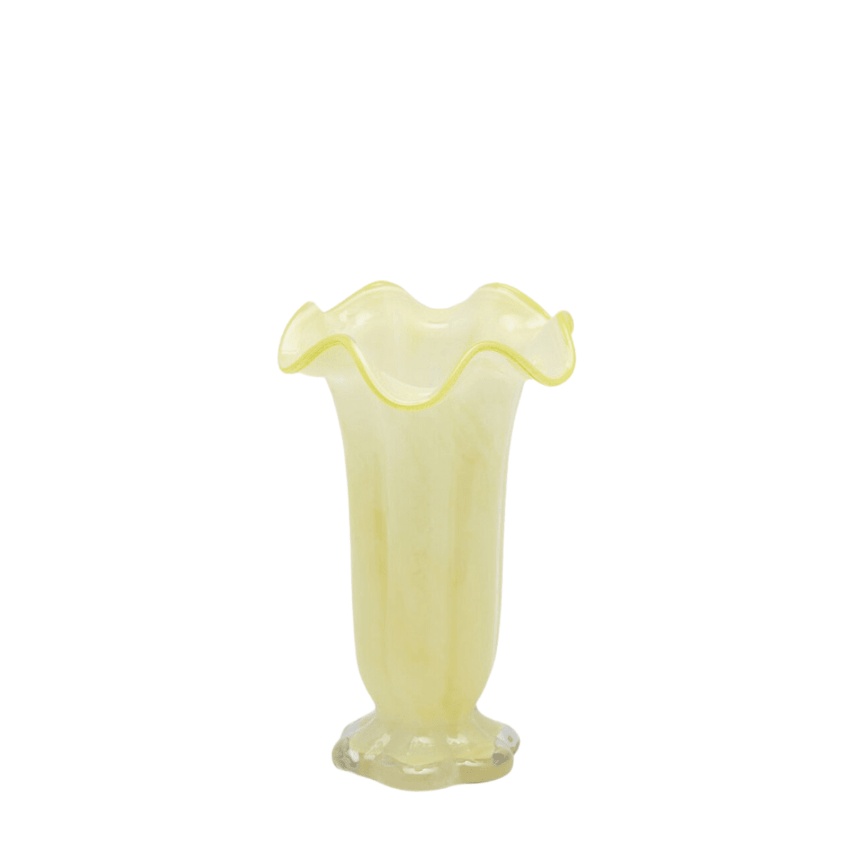 Campanula flower vase side view