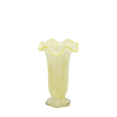 Campanula flower vase side view