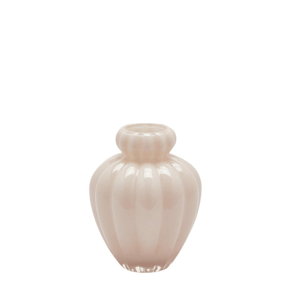 Chignon flower vase blue