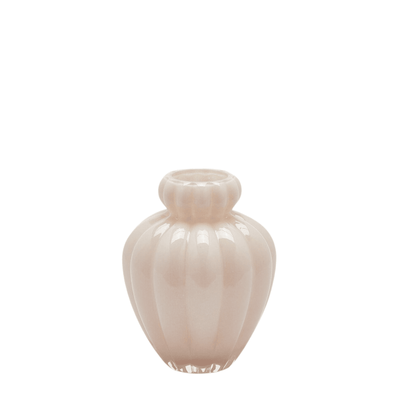 Chignon flower vase blue