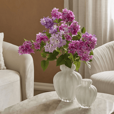Chignon flower vase lilac