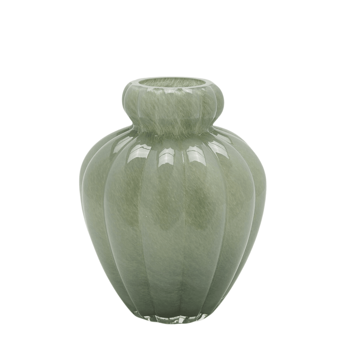 Chignon flower vase green