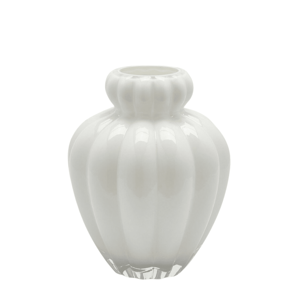Chignon flower vase clear