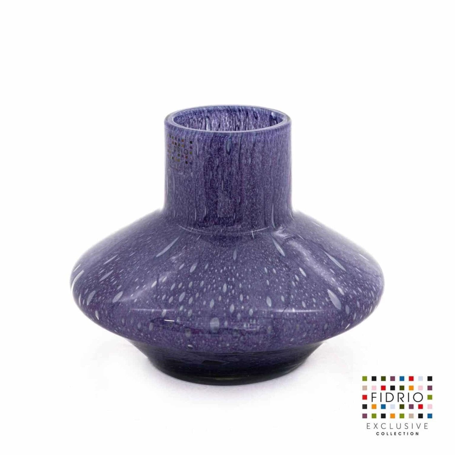 Vase dante, purple bubbles, glass vase by Daily Flowers