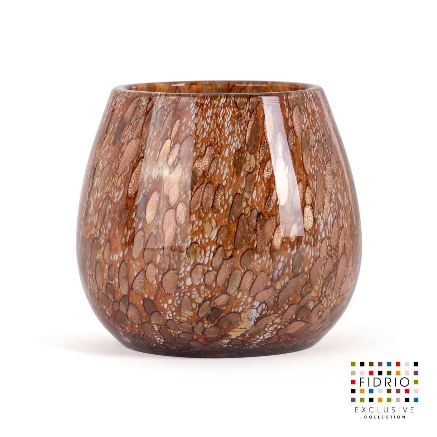 Gold Fiore flower vase