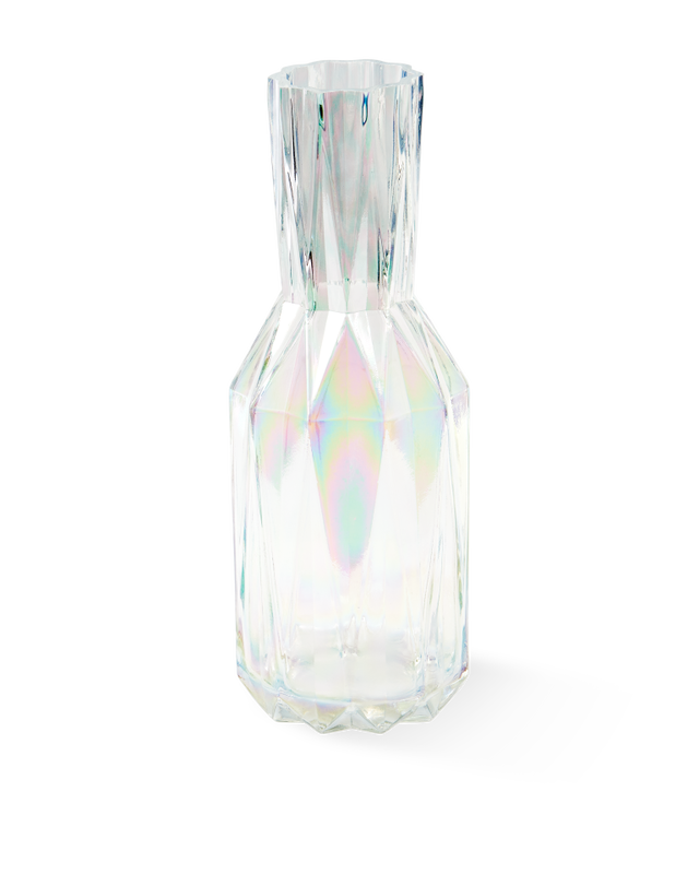 Glass luster vase - L