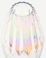 Folds glass luster vase medium close-up