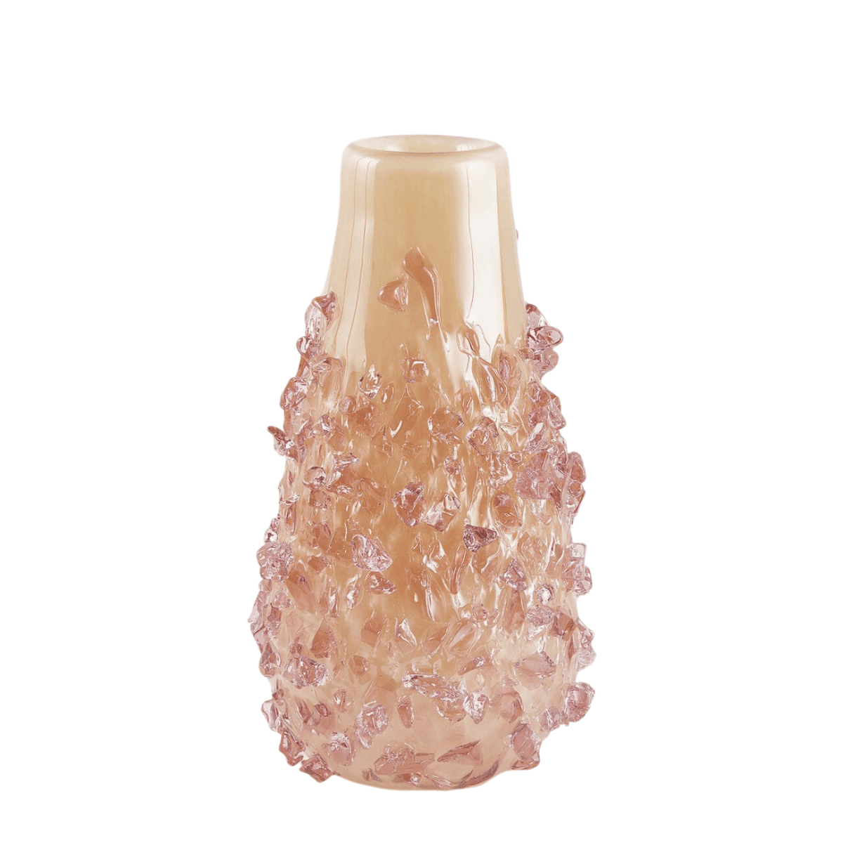 Rosy Peach Gemme flower vase