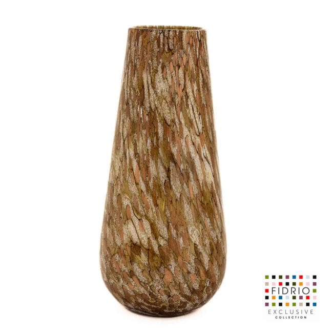 Gold Gloriosa flower vase