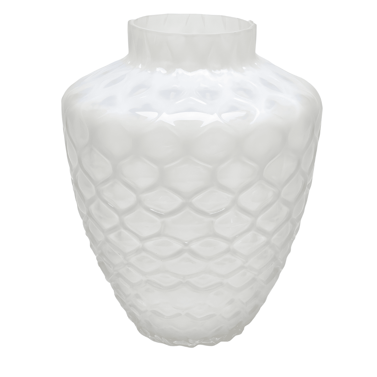 White Honeycomb flower vase
