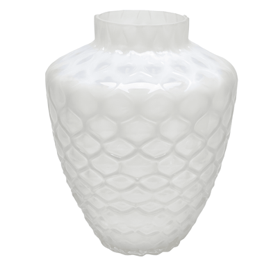 White Honeycomb flower vase