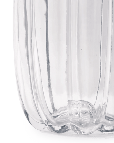 Melon clear vase detail