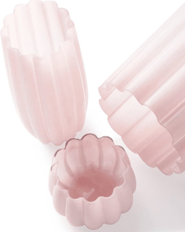 Melon pink vase large close-up