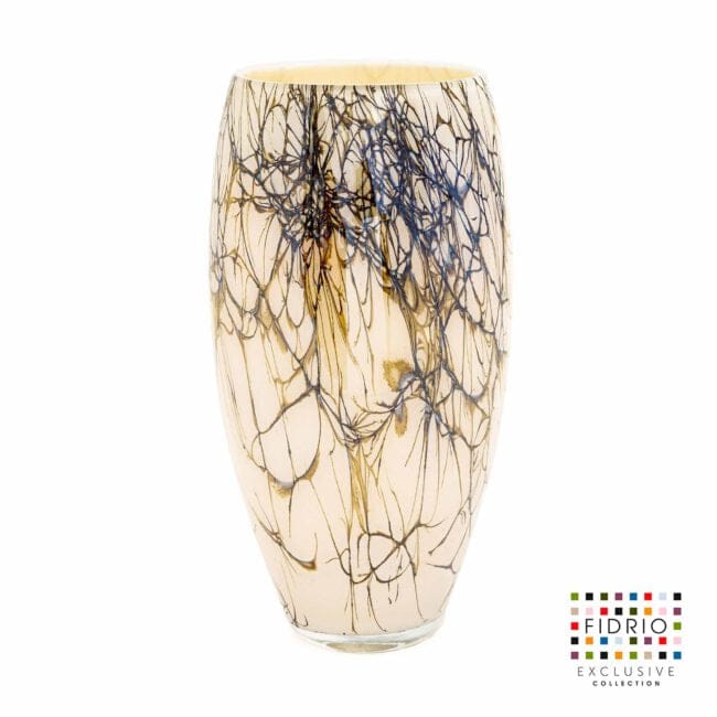 Lightening oval flower vase