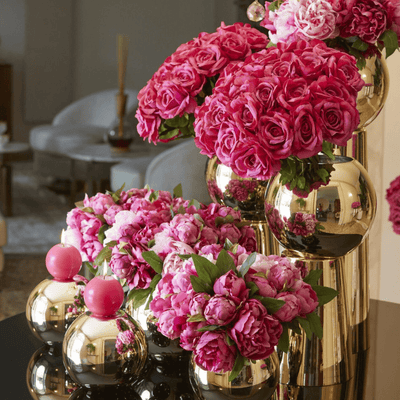Platinum Sfera vase detail view
