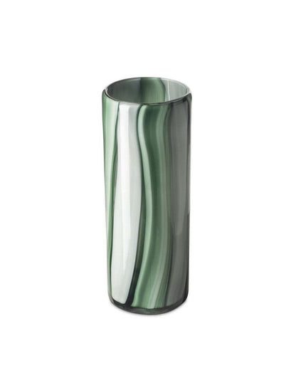Vase yu cilinder - White/Green