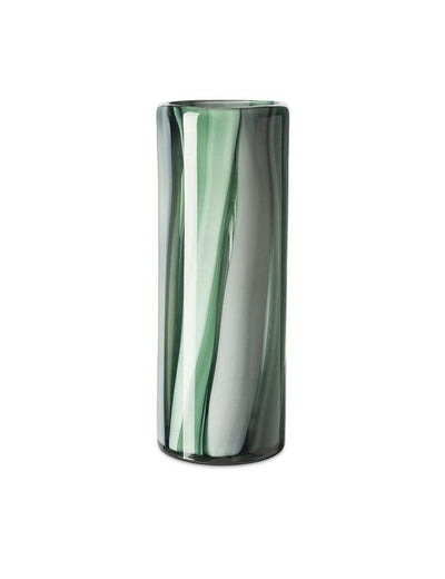 White green Yu cylinder flower vase large