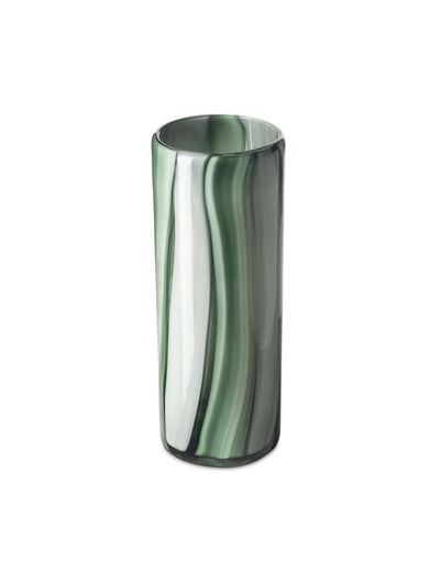White green Yu cylinder flower vase large side view