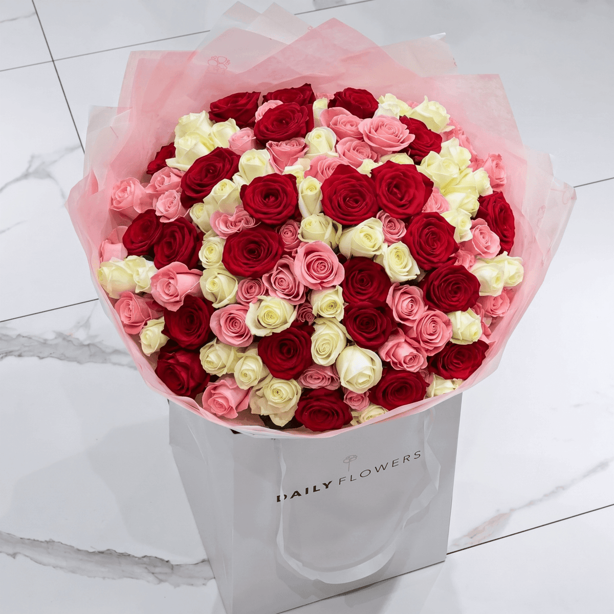 White, Red & Pink Roses - Choose Your Amount